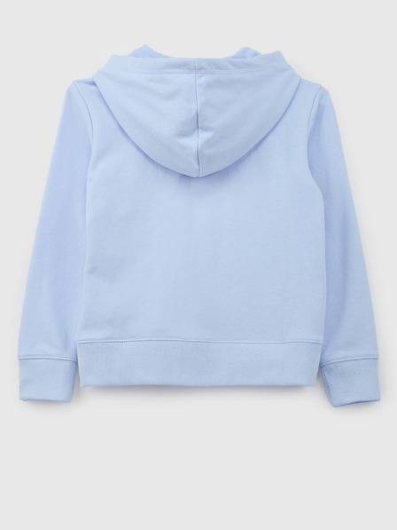GAP Detská mikina s logom a fleece GAP