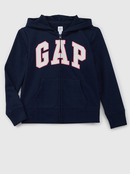GAP Detská mikina s logom a fleece GAP