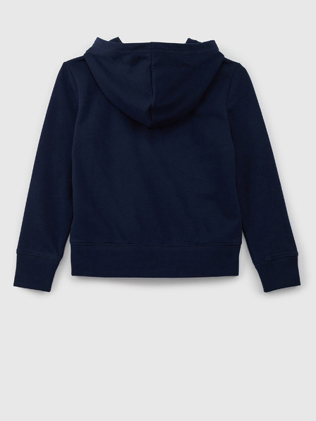 GAP Detská mikina s logom a fleece GAP