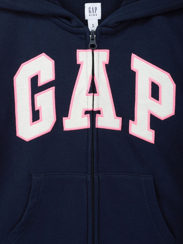 GAP Detská mikina s logom a fleece GAP