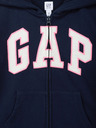 GAP Detská mikina s logom a fleece GAP