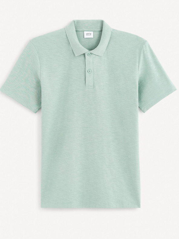 Celio Svetlomodré pánske základné polo tričko Celio Feflame