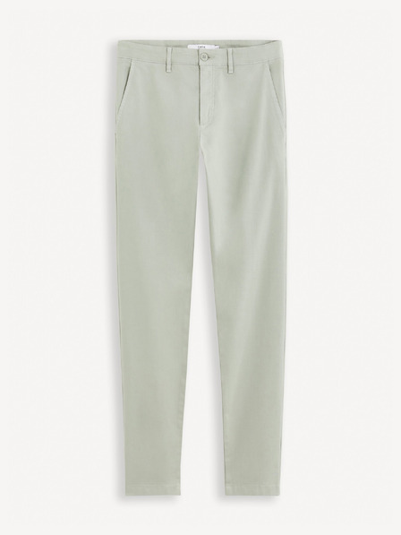 Celio Svetlošedé pánske chino nohavice Celio Tocharles