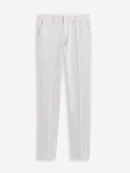 Celio Svetlošedé pánske chino nohavice Celio Gosi