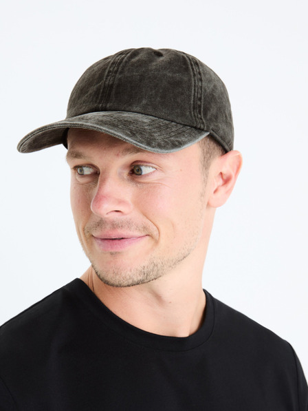 Celio Šedá pánska džínsová čiapka Celio Gicapwash