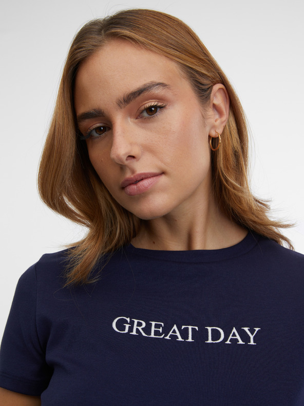 Orsay Tmavomodré dámske tričko ORSAY