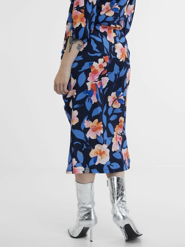 Orsay Ružovo-modrá dámska kvetovaná sukňa ORSAY