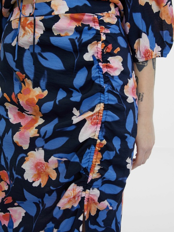 Orsay Ružovo-modrá dámska kvetovaná sukňa ORSAY