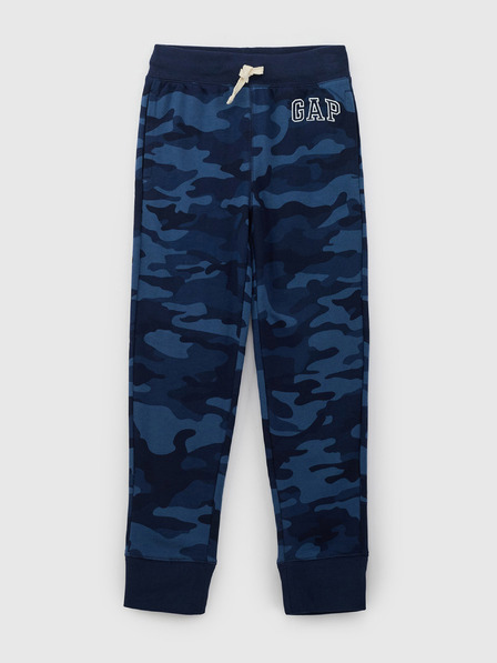 GAP Detské tepláky fleece logo army GAP