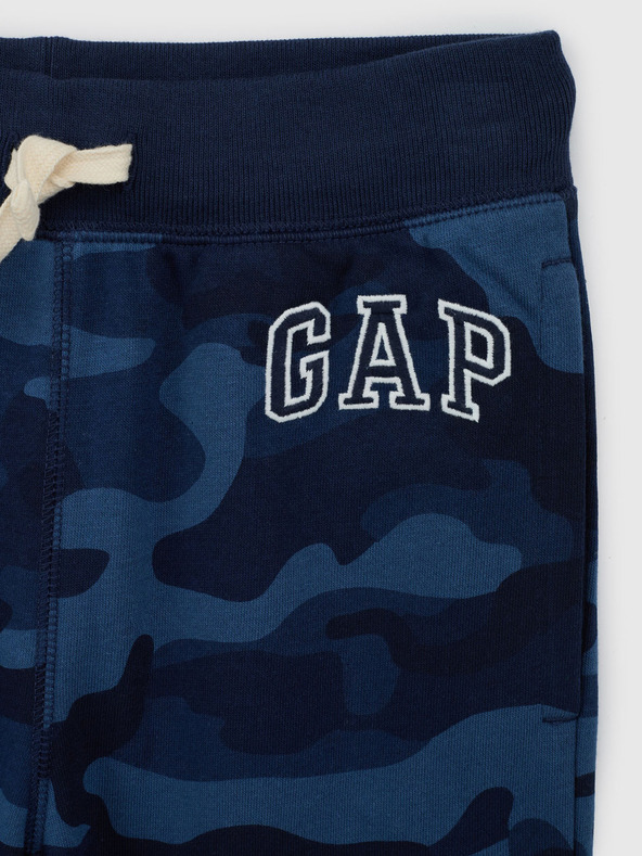 GAP Detské tepláky fleece logo army GAP