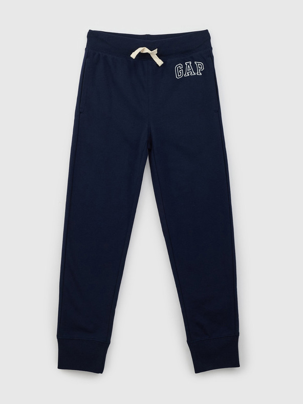 GAP Detské tepláky fleece logo army GAP
