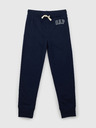 GAP Detské tepláky fleece logo army GAP