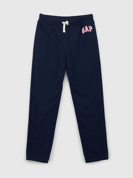 GAP Detské tepláky fleece logo army GAP