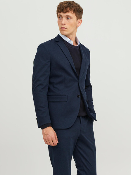 Jack & Jones Tmavomodré pánske sako Jack & Jones
