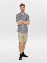 ONLY & SONS Tmavomodrá pruhovaná košeľa regular fit ONLY & SONS Wayne