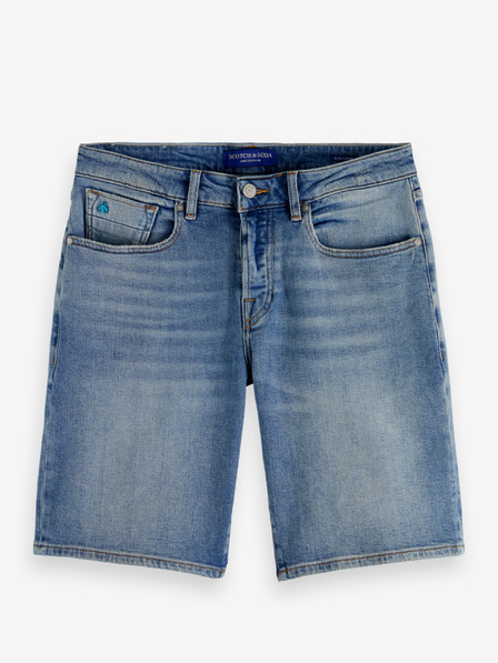 Scotch & Soda Modré pánske džínsové šortky Scotch & Soda