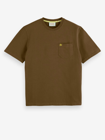 Scotch & Soda Khaki pánske tričko Scotch & Soda