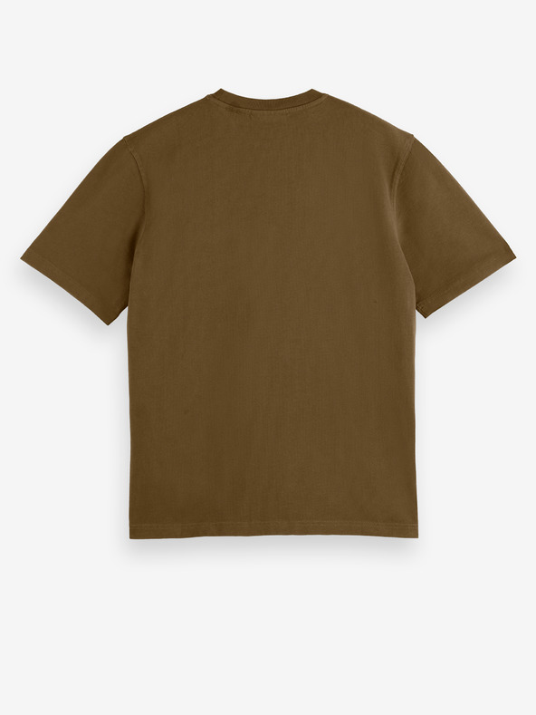 Scotch & Soda Khaki pánske tričko Scotch & Soda