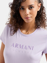 Armani Exchange Svetlo fialové dámske tričko Armani Exchange