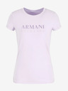 Armani Exchange Svetlo fialové dámske tričko Armani Exchange