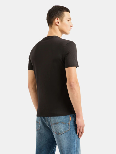 Armani Exchange Čierne pánske tričko Armani Exchange
