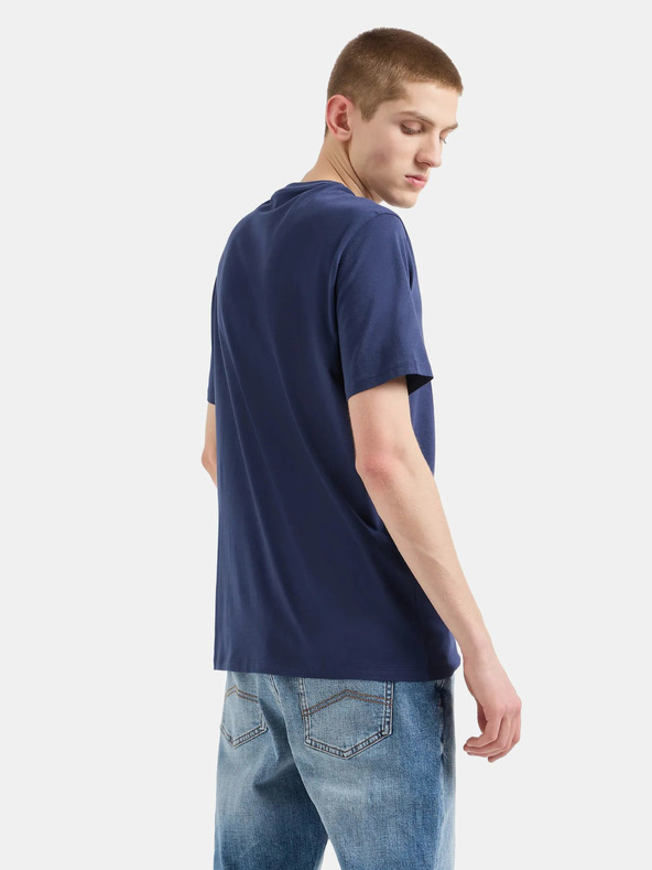Armani Exchange Tmavomodré pánske tričko Armani Exchange