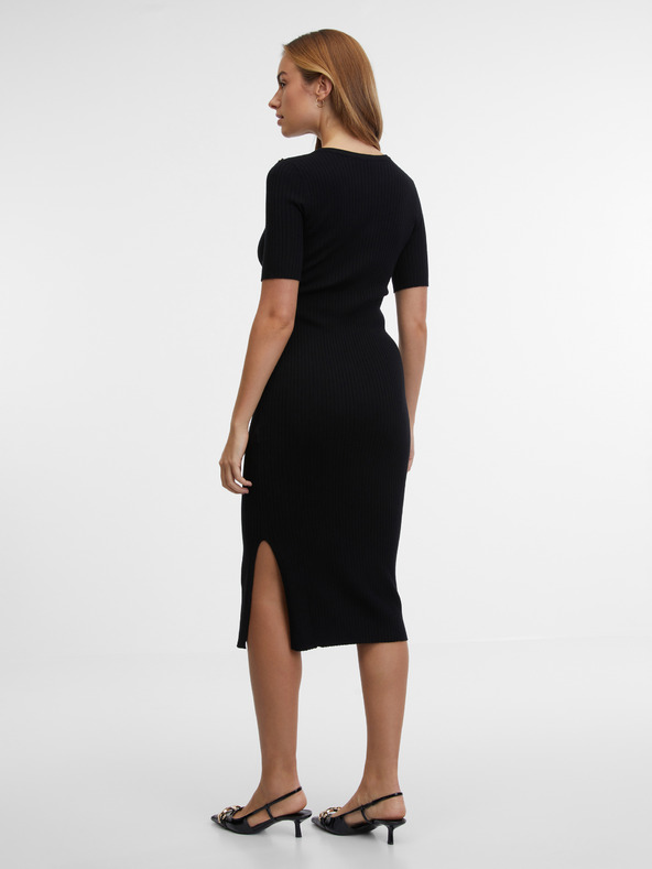 Orsay Čierne dámske šaty ORSAY