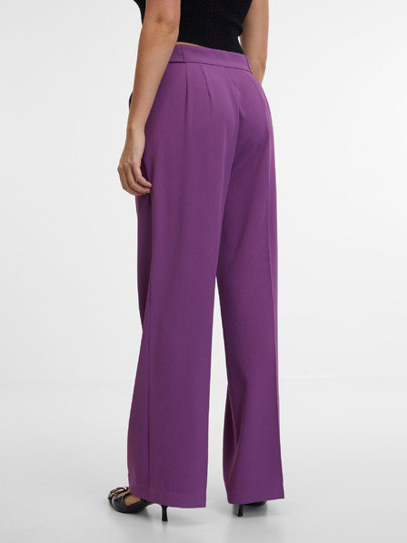 Orsay Fialové dámske rovné nohavice ORSAY