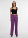 Orsay Fialové dámske rovné nohavice ORSAY