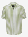 ONLY & SONS Bielo-zelené pánske pruhované tričko s krátkym rukávom ONLY & SONS Wayne