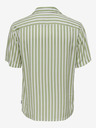 ONLY & SONS Bielo-zelené pánske pruhované tričko s krátkym rukávom ONLY & SONS Wayne