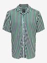 ONLY & SONS Bielo-zelené pánske pruhované tričko s krátkym rukávom ONLY & SONS Wayne