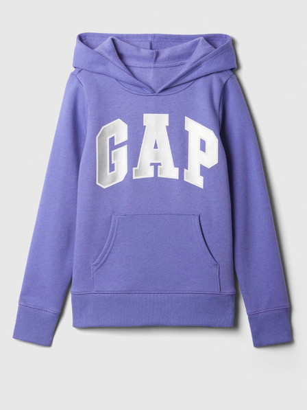 GAP Detská mikina s logom a fleece GAP