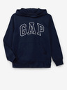 GAP Detská mikina s logom a fleece GAP