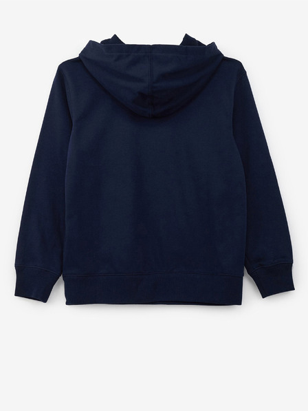 GAP Detská mikina s logom a fleece GAP