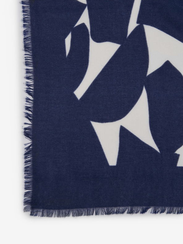 Orsay Tmavomodrá vzorovaná dámska šatka ORSAY