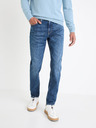 Celio Modré pánske slim fit džínsy Celio Dow Powerflex