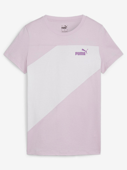 Puma Bielo-ružové dámske tričko Puma Power Tee
