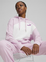 Puma Bielo-ružová dámska mikina Puma Power Hoodie TR