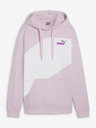 Puma Bielo-ružová dámska mikina Puma Power Hoodie TR