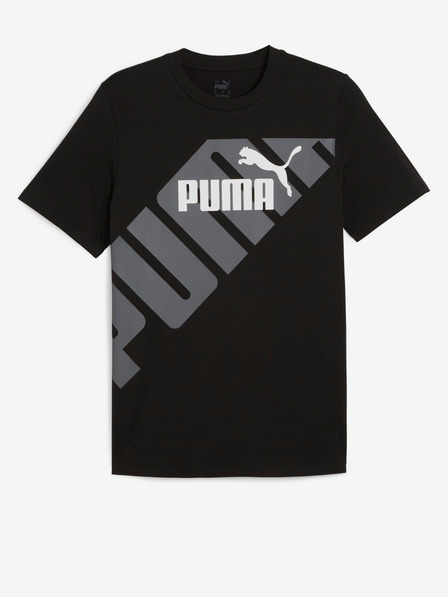Puma Čierne pánske tričko Puma Power Graphic Tee