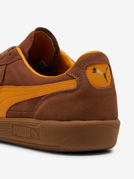 Puma Hnedé pánske semišové tenisky Puma Palermo
