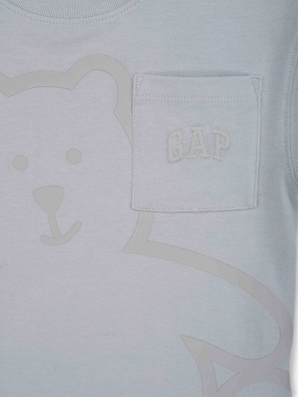 GAP Baby tričko Brannan Bear s kapsičkou GAP