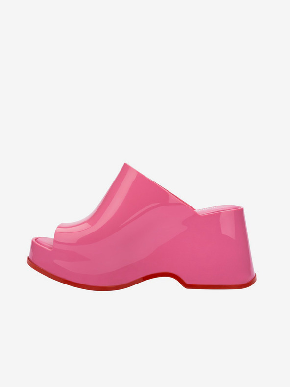 Melissa Ružové dámske papuče na platforme Melissa Patty AD
