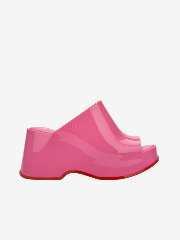 Melissa Ružové dámske papuče na platforme Melissa Patty AD
