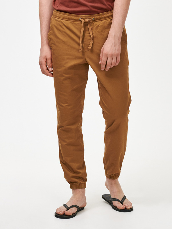 GAP Nohavice slim canvas joggers GapFlex GAP