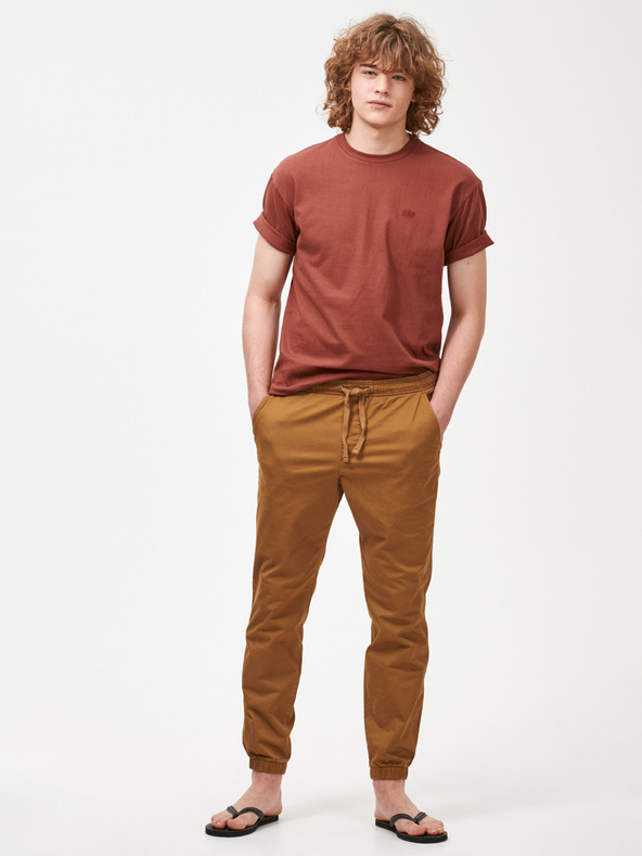 GAP Nohavice slim canvas joggers GapFlex GAP