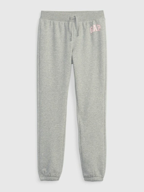 GAP Detské tepláky fleece logo army GAP