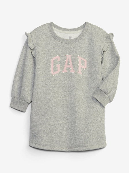 GAP Baby mikinové šaty s logom GAP