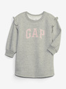 GAP Baby mikinové šaty s logom GAP